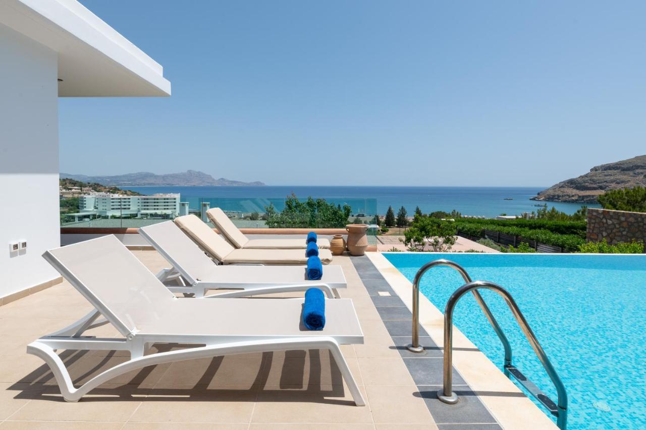 Villa Milena With Private Pool, Vlicha Beach Lindos מראה חיצוני תמונה