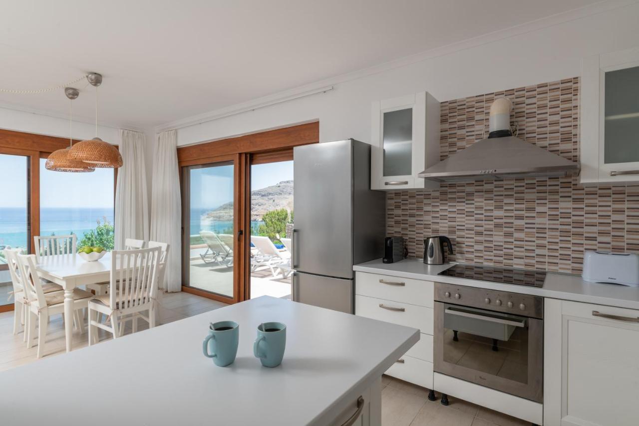 Villa Milena With Private Pool, Vlicha Beach Lindos מראה חיצוני תמונה