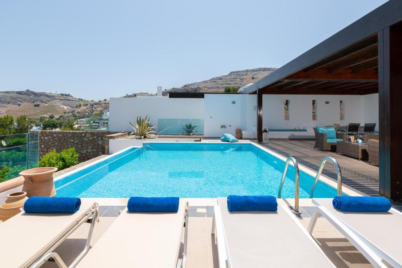 Villa Milena With Private Pool, Vlicha Beach Lindos מראה חיצוני תמונה