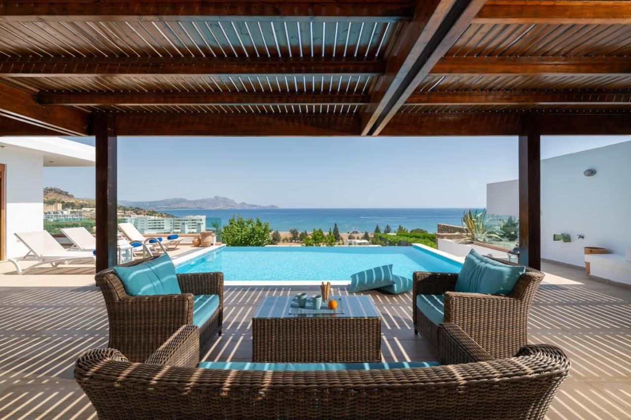 Villa Milena With Private Pool, Vlicha Beach Lindos מראה חיצוני תמונה